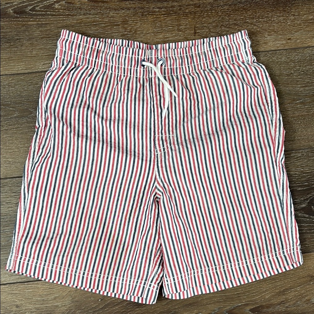 Red, White, and Blue Swim Shorts